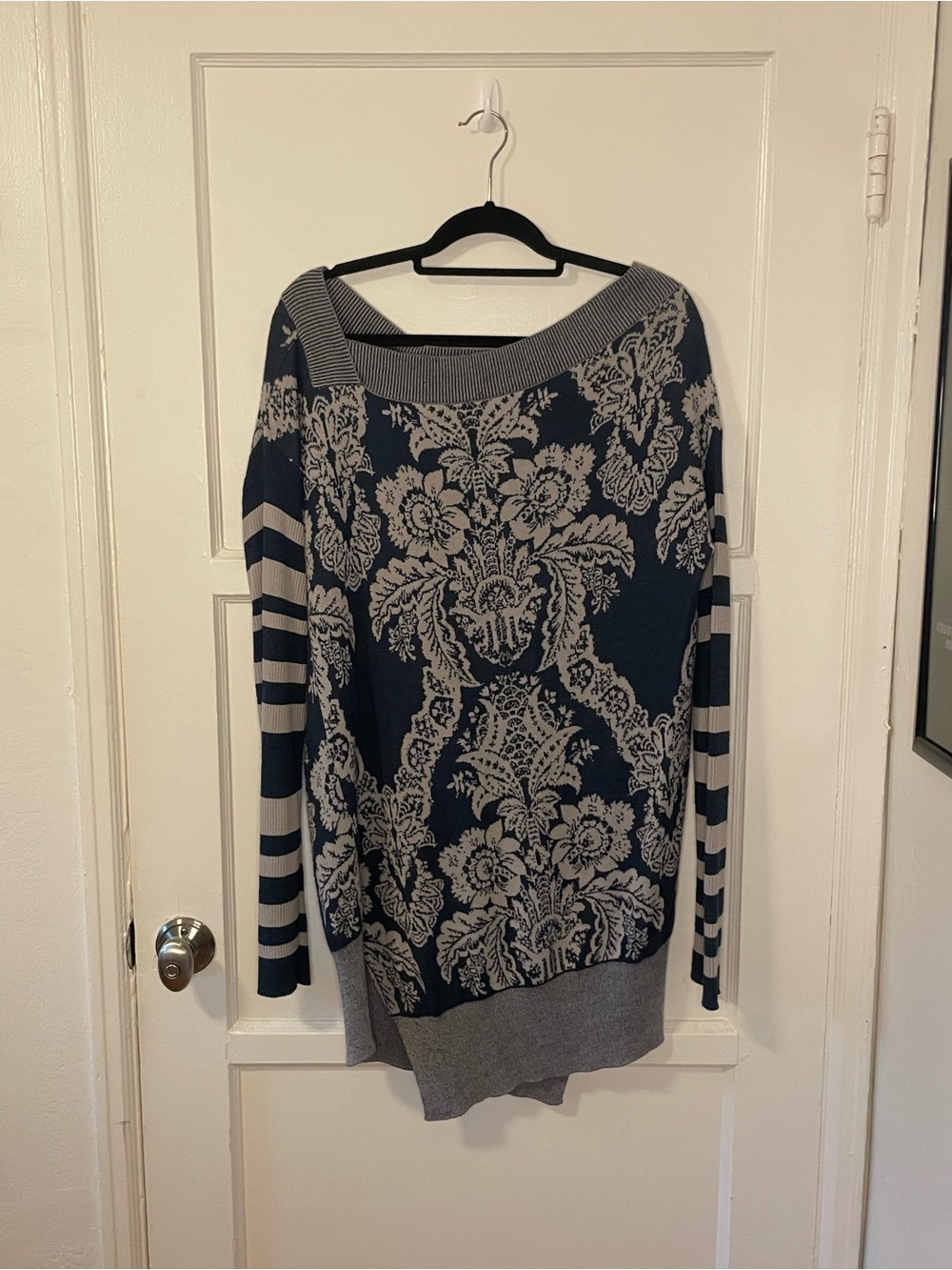 Vivienne Westwood Red Label Abstract Floral Sweater Tunic Dress